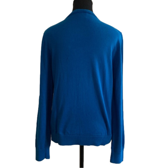 J. Crew blue button down cotton the Caryn Cardigan. Size L - Picture 2 of 6